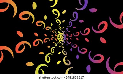 Luxury rainbow gradient mandala caleidoscope pattern vector illustration art design