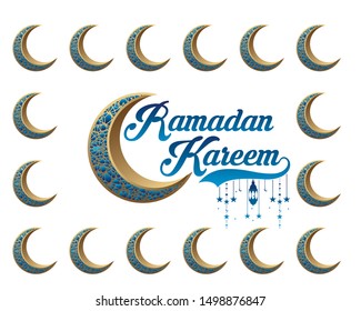 Luxury Ramadan kareem design, vector, 5k