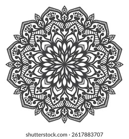 Luxury ramadan kareem mandala background greeting card	