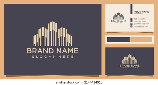 Luxury Real Estate Building Gold Vector Logo Template, Elegant Real Estate, Building, Apartment,