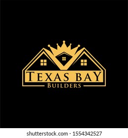 Luxury real estate logo design vector template.