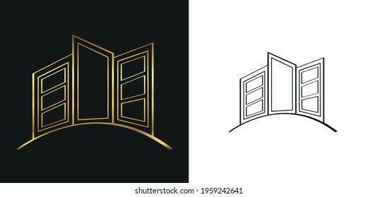 Luxury real estate logo design.