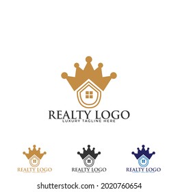 Luxury real estate logo design