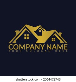  Design-Vorlage für Vektorgrafiken des Luxus-Real-Estate-Logos. Design der Logos für Luxusgebäude