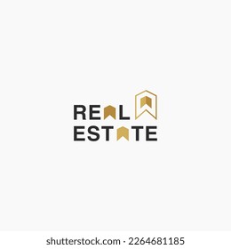 luxury real estate logo vector design inspiration with modern, and elegant styles isolated on white background. 