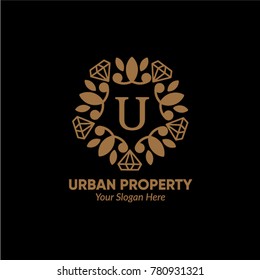 Luxury real estate Logo, Vector Logo template