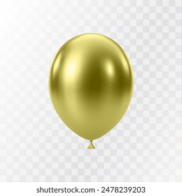 Luxury realistic balloons. 3D green glossy helium balloons isolated on white background. Christmas party, birthday and anniversary decoration. Celebration design element. Vector illustration EPS10.