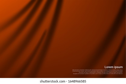 luxury realistic brown curtain background. Vector illustration eps10.  