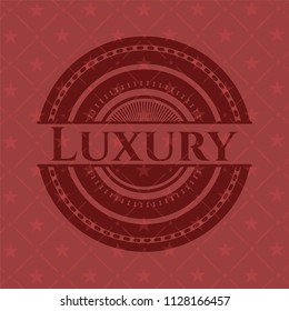 Luxury realistic red emblem