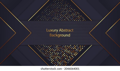 luxury rectangle abstract halftone background design