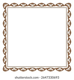 Luxury rectangle golden frame border with vintage divider elegant european picture	