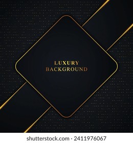 Luxury rectangle and stripes with lines and dot background. Vector illustration.