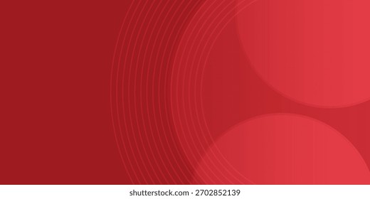 Fondo rojo de lujo con diseño abstracto de círculo.