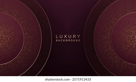 Luxury red background with glitter and abstract elements suitable for banners, advertisements, social media.