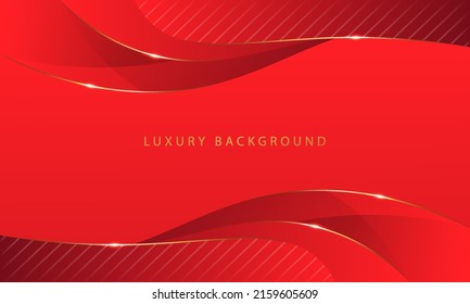 luxury red background with gold stripes
