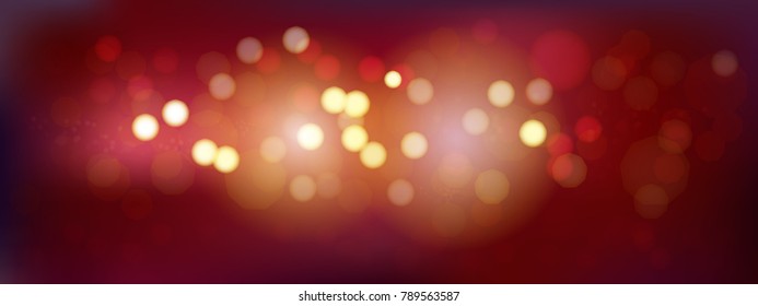 A luxury red bokeh vector image for Abstract background.