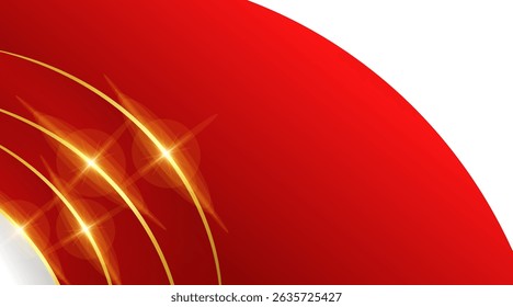 Plantilla de fondo geométrico rojo de lujo con Formas abstractas modernas.