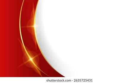 Luxury red geometric background template with modern abstract shapes.