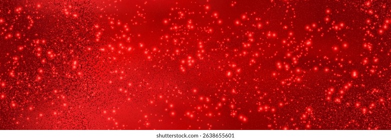 Luxury red glisten carnival fabric bg with sparkling texture. Glitter seamless background with metal gleam. Sequin abstract pattern. Vintage shining paper. Gradient mesh vector illustration