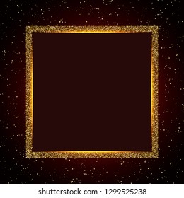 Luxury red and gold background. Design for presentation, concert, show. Vector illustration
