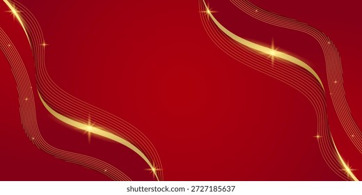 Fondo rojo y dorado