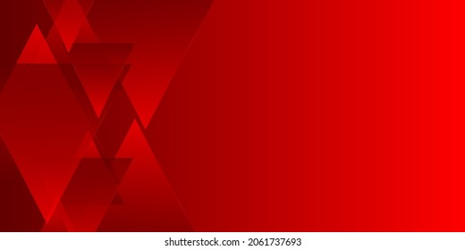 Luxury red triangle background vector