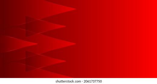 Luxury red triangle background vector