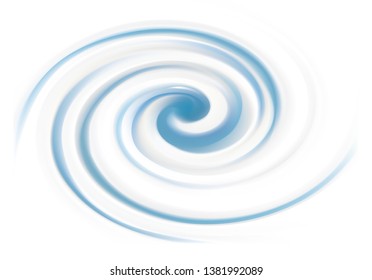 Luxury render smooth silk shine silver color fond with light cyan stripes. Pure creme ripply curvy mixture pattern. Closeup view with space for text in dark center. logo sign icon pictogram symbol