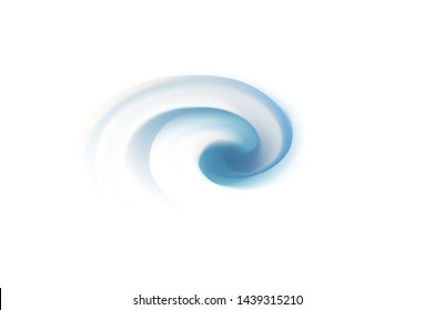 Luxury render smooth silk shine silver color fond with light cyan stripes. Pure creme ripply curvy mixture pattern. Closeup view symbol icon sign logo pictogram with space for text in middle of funnel