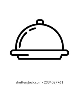 luxury restaurant dish vector icon
