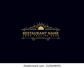 Luxury Restaurant Logo Design - Restaurant Logo Design Template