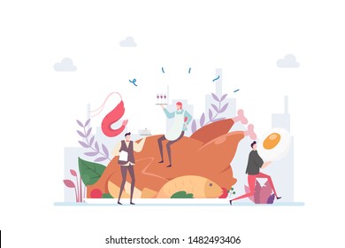 Luxury Restaurant Vector Illustration Concept Showing Luxury Fine Dining Restaurant Service, Suitable for landing page, ui, web, App intro card, editorial, flyer, and banner.