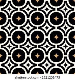 Luxury retro geometric elements pattern background.