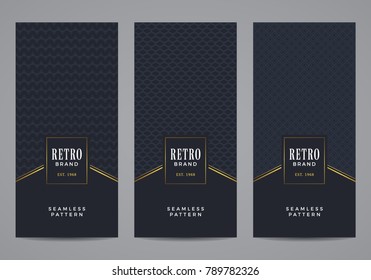 Luxury retro label set.