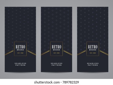Luxury retro label set.