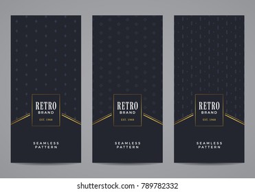 Luxury retro label set.