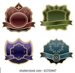 luxury retro vector frame