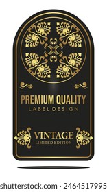 Luxury Retro Vintage Label Vector Collection Template