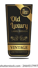Luxury Retro Vintage Label Vector Collection Template