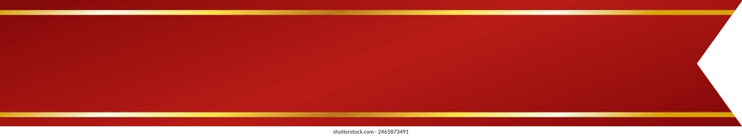 Luxury ribbon title frame (red)