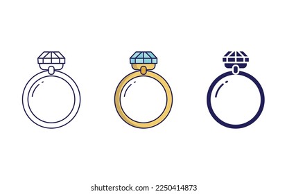 luxury Ring icon vector illustration