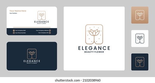 luxury rose flower logo design. floral logo for boutique business and florist