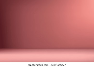 Luxury rose studio room background with spotlights and shadow, Template mockup for display of product