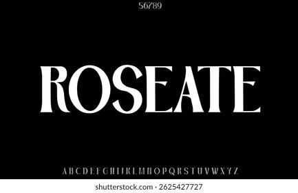 Luxury Roseat alphabet letters font for logo