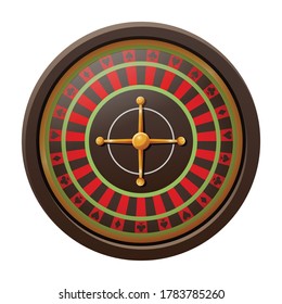 Luxury roulette casino game party clipart