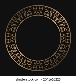Diseño de marco de borde redondo de lujo