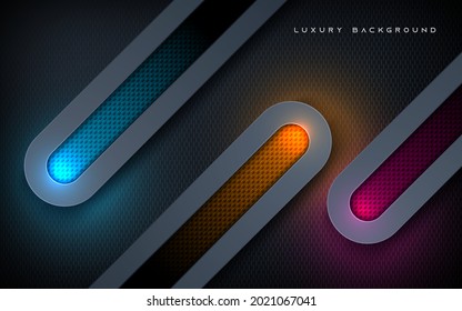 luxuriöse, abgerundete Dimension, Hintergrund bunter, funkelndes Licht 