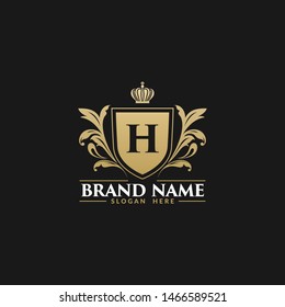 Luxury Royal Alphabetic Heraldry Logo Template