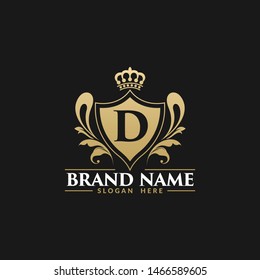 Luxury Royal Alphabetic Heraldry Logo Template