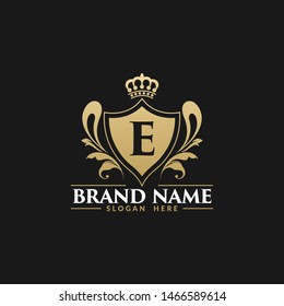 Luxury Royal Alphabetic Heraldry Logo Template